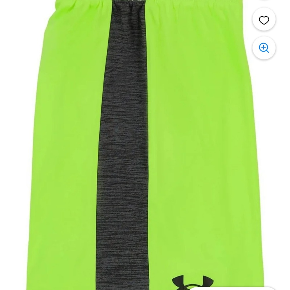 Under Armour Charcoal and Neon Green Kids Set size 7 - Picture 3 of 4